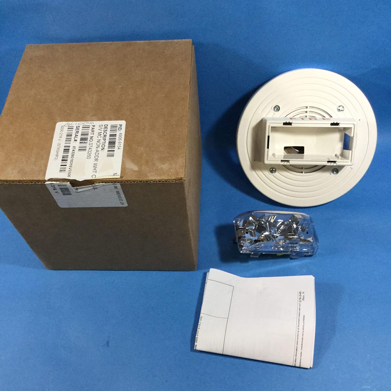 SIMPLEX 4906-9154 -S/V M-C Non-ADDR -White Ceiling Mt