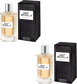 David Beckham Classic Eau de Toilette Mens Gents Fragrance Aftershave Cologne 60 ml 2 Pack