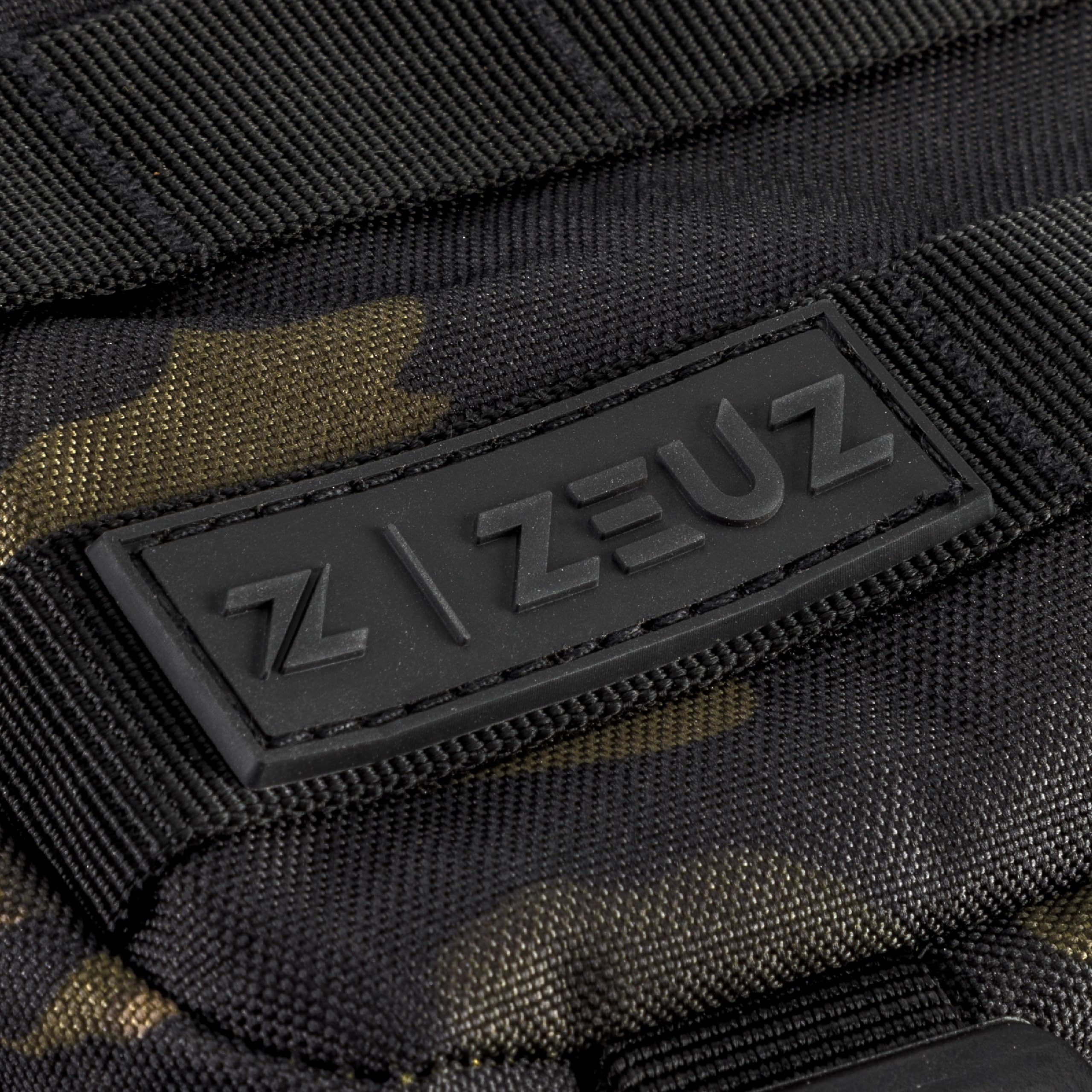 ZEUZ Tactique Sac à Dos Femme & Homme pour Fitness & CrossFit - Sac à Dos - Sac de Sport - Militaire Army Bag - Sac de Sport - 45 Litres - Camo Noir, 45 Liter