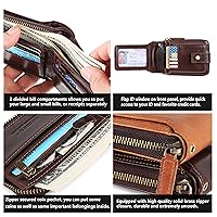 Amazon.com: Chain Wallets For Men RFID Blocking Leather Mens
