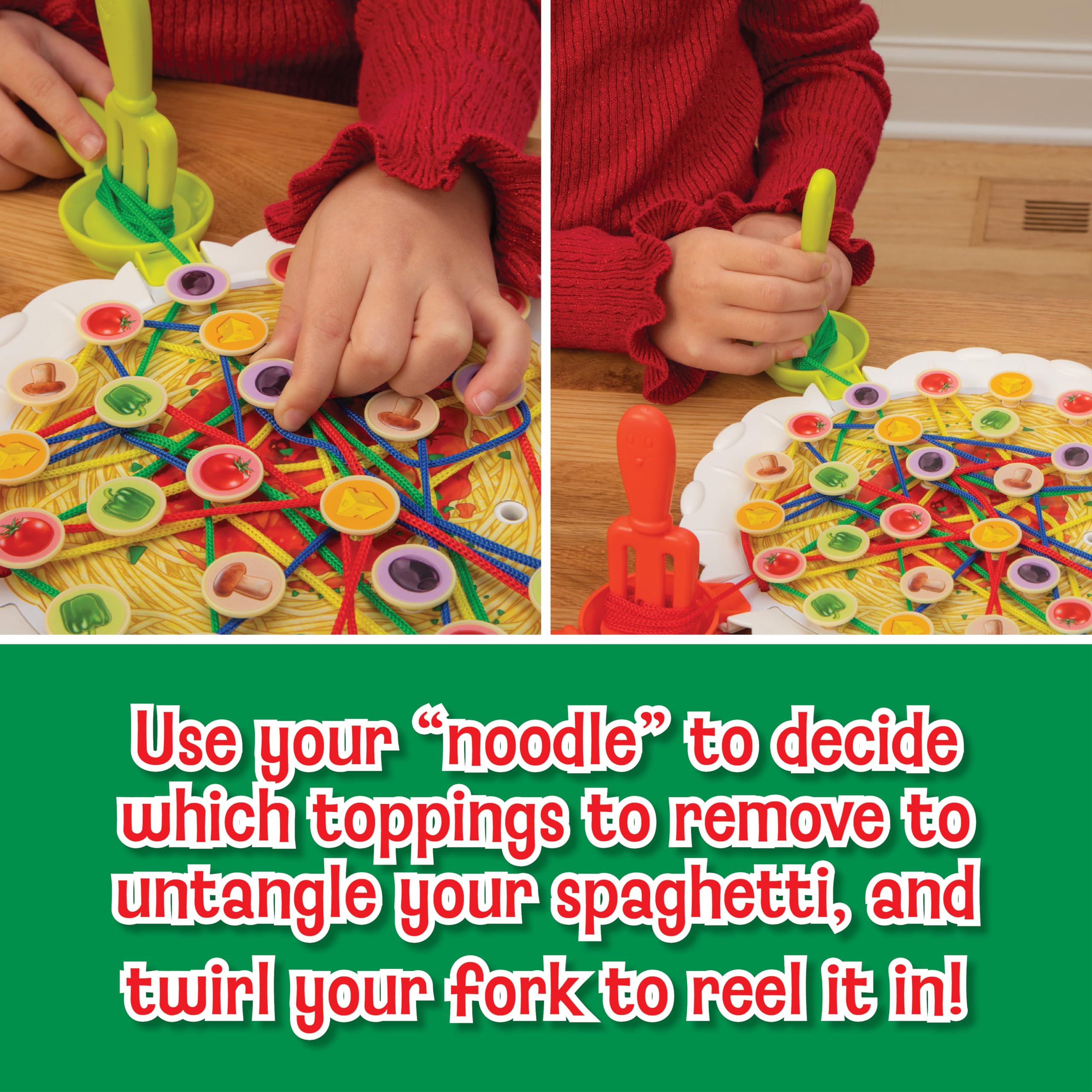 Ready Set Set da tavolo per spaghetti – Giochi per bambini, gioco di famiglia, multiplayer, giochi da tavolo per la notte di famiglia, giocattoli prescolari, gioco di coordinazione occhio-mano, a