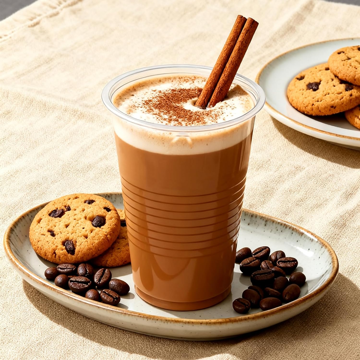 200 pack 12 oz clear plastic cups - Disposable cold drink party cups, Drinking cups for Birthday, Picnic, Travel, Christmas, Wedding and More - Image 4