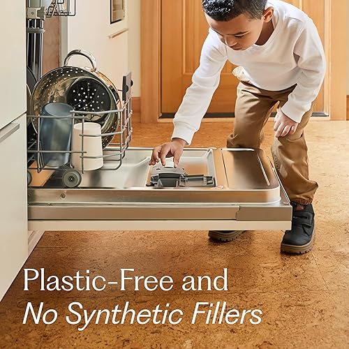 Miniatura 7 de Branch Basics Tabletas para lavavajillas  40 unidades, paquete de 3  Sin plástico, sin fragancia, seguro para el ser humano  Ofrece una limpieza