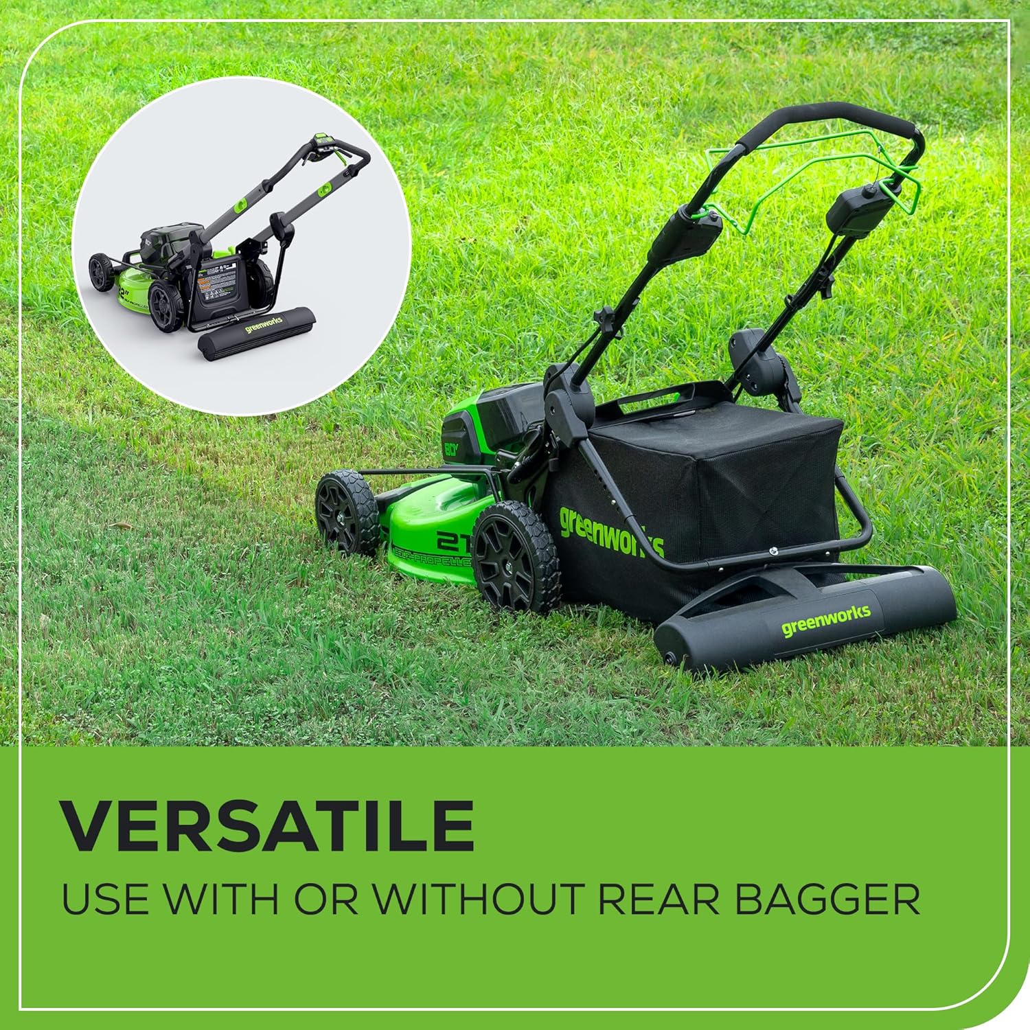 Greenworks Lawn Striping System (Compatible with All Greenworks 16” – 22” Lawn mowers)