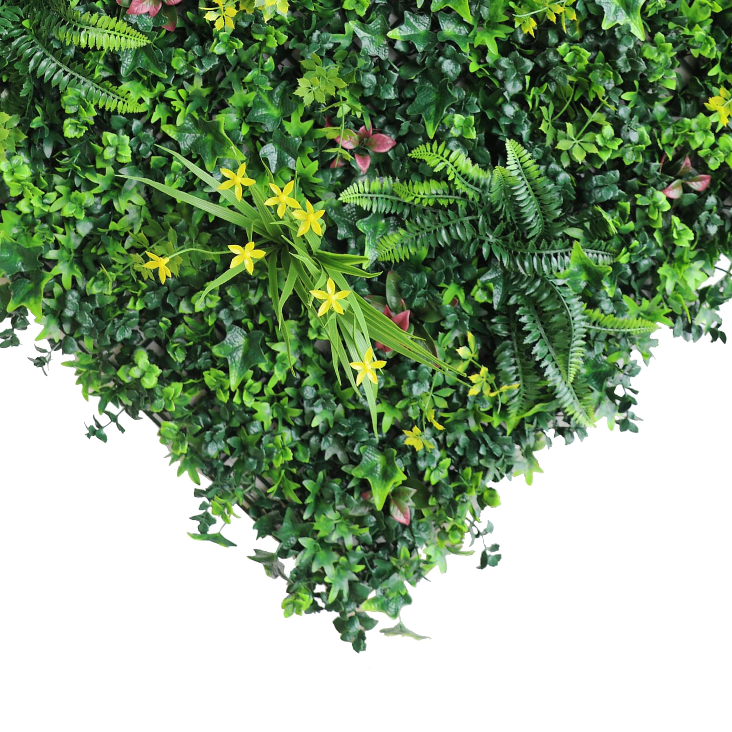 SYNTHAIETIK Lot de 5 Murs Artificiels Modèle Vegetal Chic Le Mur VégétalChic Artificiel est Une création Exclusive en édition limitée, conçue pour Les Amateurs de décors Premium (1M x 1M, 5, Unite)