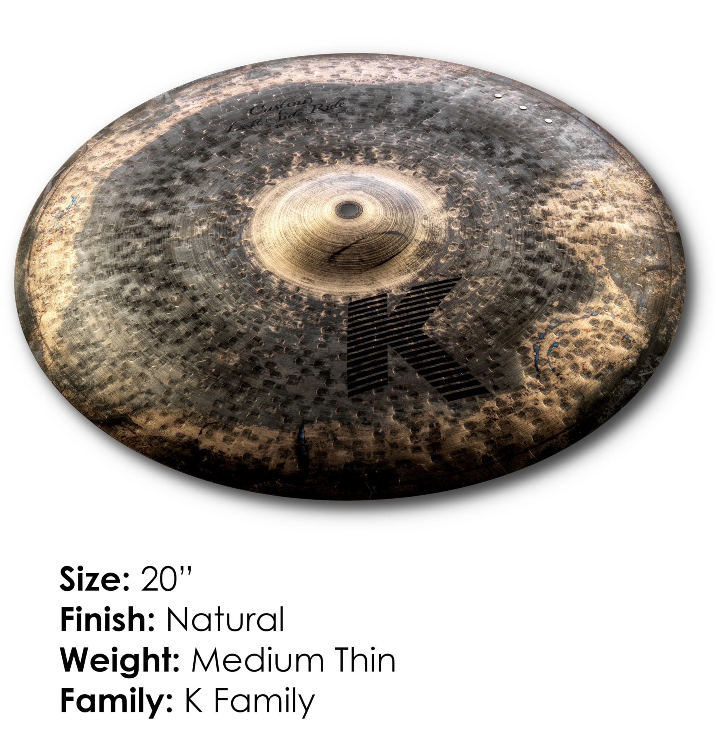 Amazon.com: Zildjian K Custom Left Side Ride Cymbal - 20