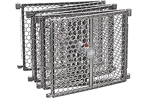 Regalo Plastic 192-Inch Super Wide Adjustable Baby Gate and Play Yard, Ideal...