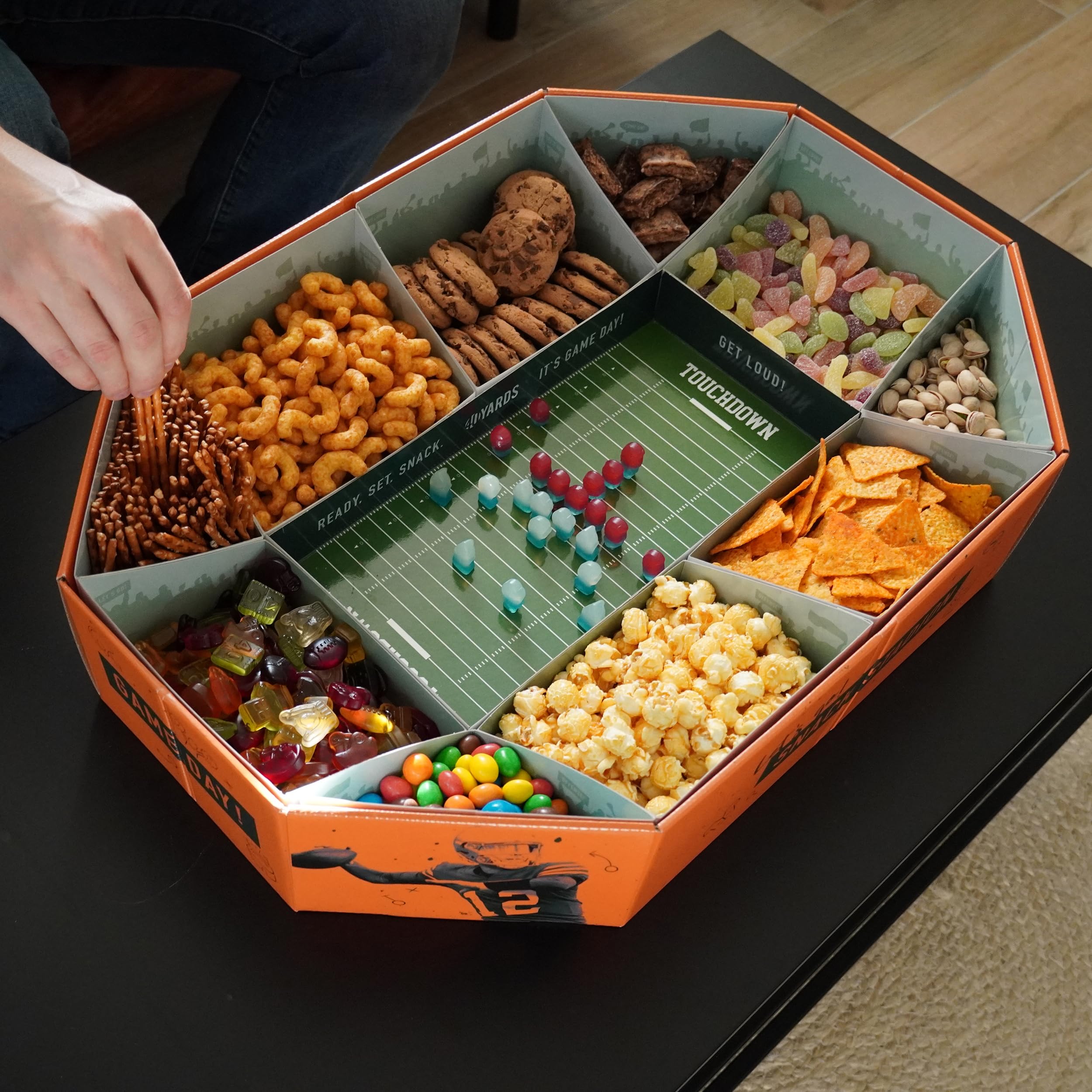 Snack Stadium da Football Americano Grande XXL 61 x 43 cm Decorazione Regalo Riutilizzabile