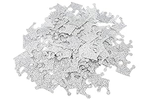 Crown Glitter Silver Paper Confetti for Baby Shower Decorations