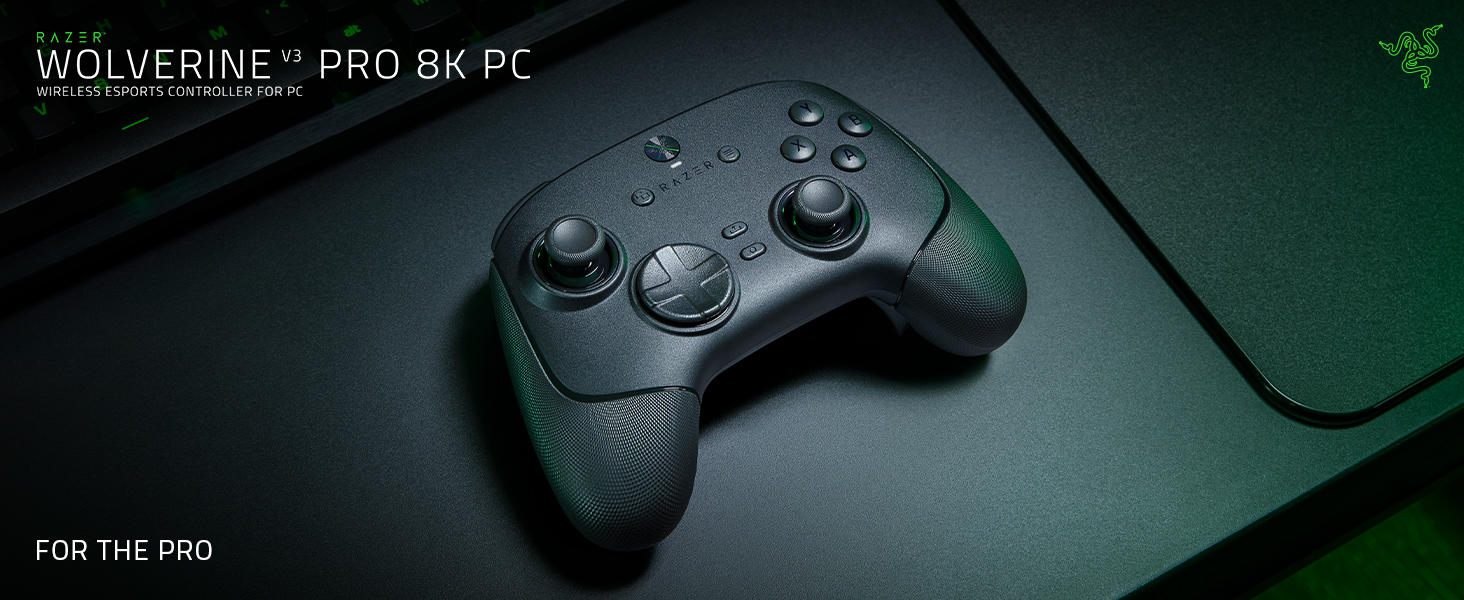 Razer Wolverine V3 Pro 8K PC Wireless Gaming Controller: 8000 Hz