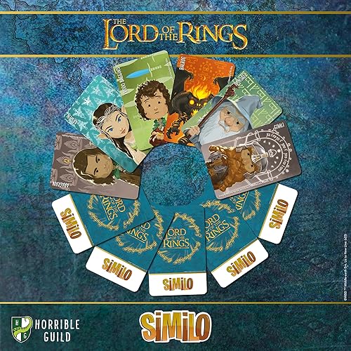 Miniatura 5 de Horrible Guild Similo El Señor de los Anillos - Juego de cartas de deducción cooperativa, con licencia oficial, personajes de la Tierra Media, a
