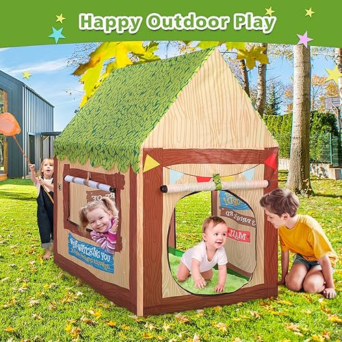 Vista 13 de Tiendas de campaña de juego para niños pequeños con luces de estrella, tienda de campaña para niños y niñas, tienda de campaña para niños y niñas