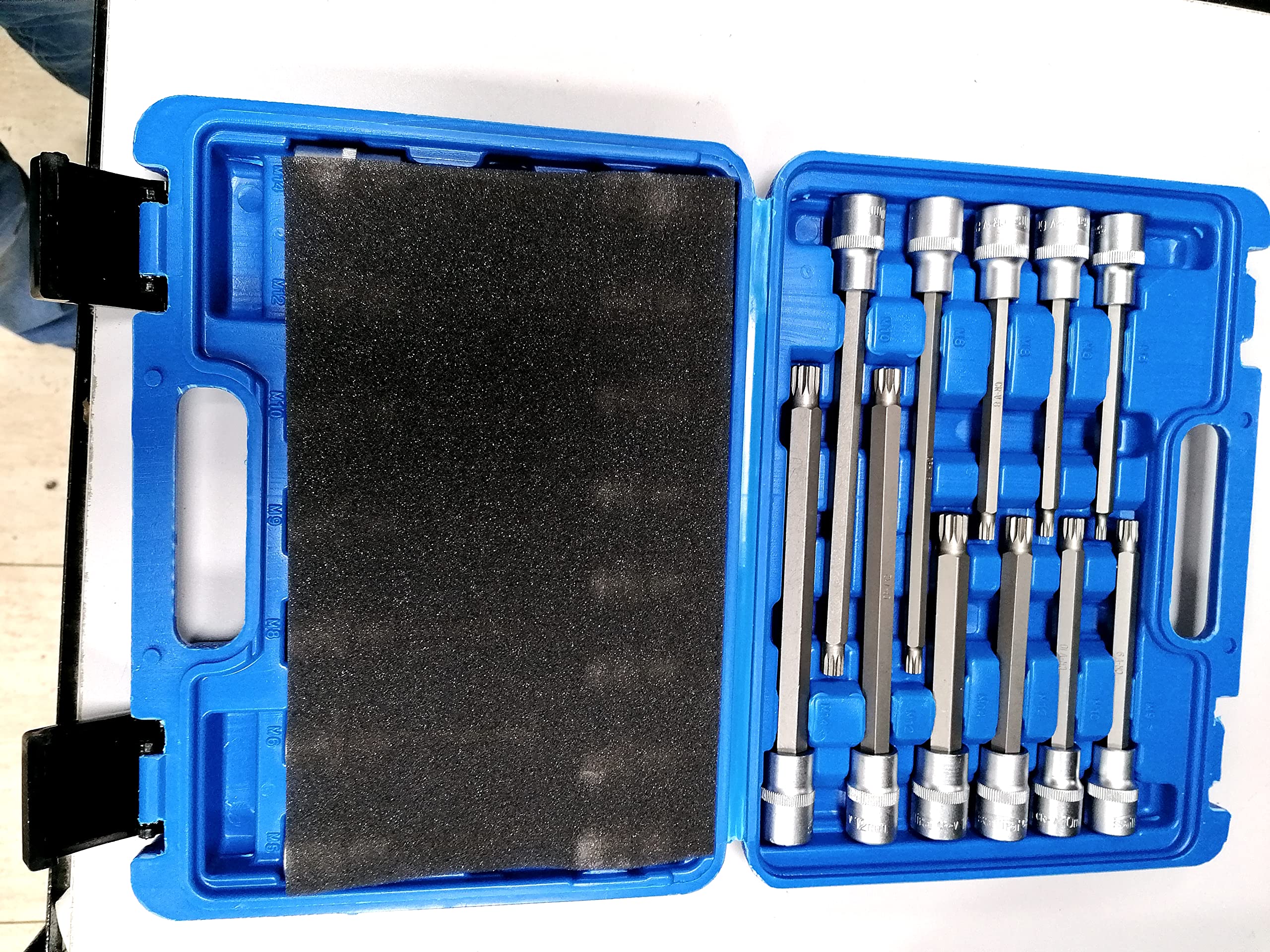 SIO Juego de Llaves XZN con Vasos de 1/2" Estuche 26 Herramientas Punta xzn