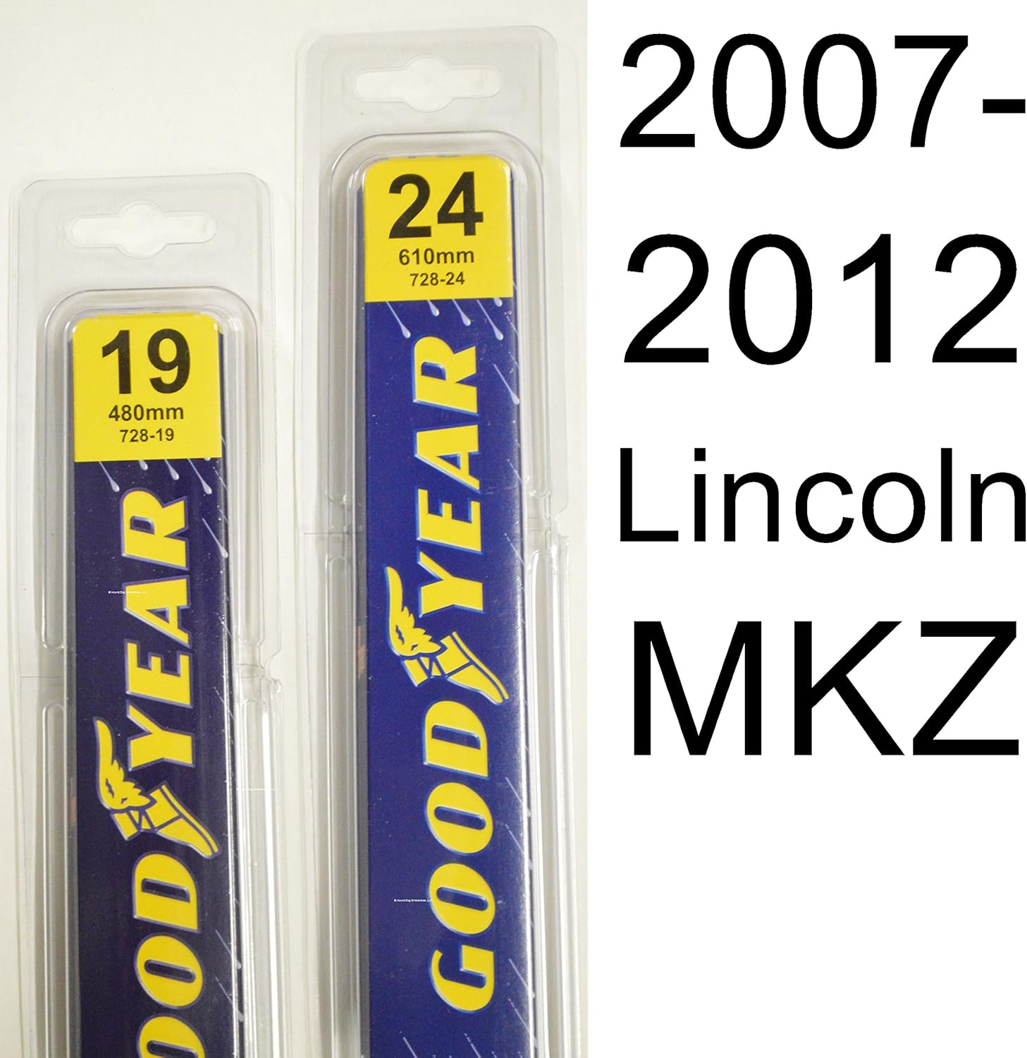 Amazon Com Lincoln Mkz 2007 2012 Wiper Blade Kit Set Includes 24 Driver Side 19 Passenger Side 2 Blades Total Automotive