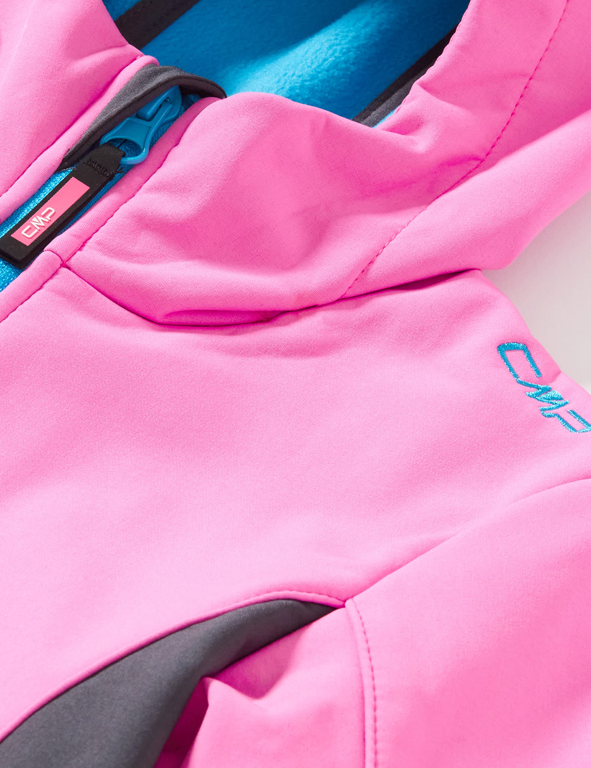 CMP - Chaqueta softshell infantil, Purple Fluo-Titanio, 152