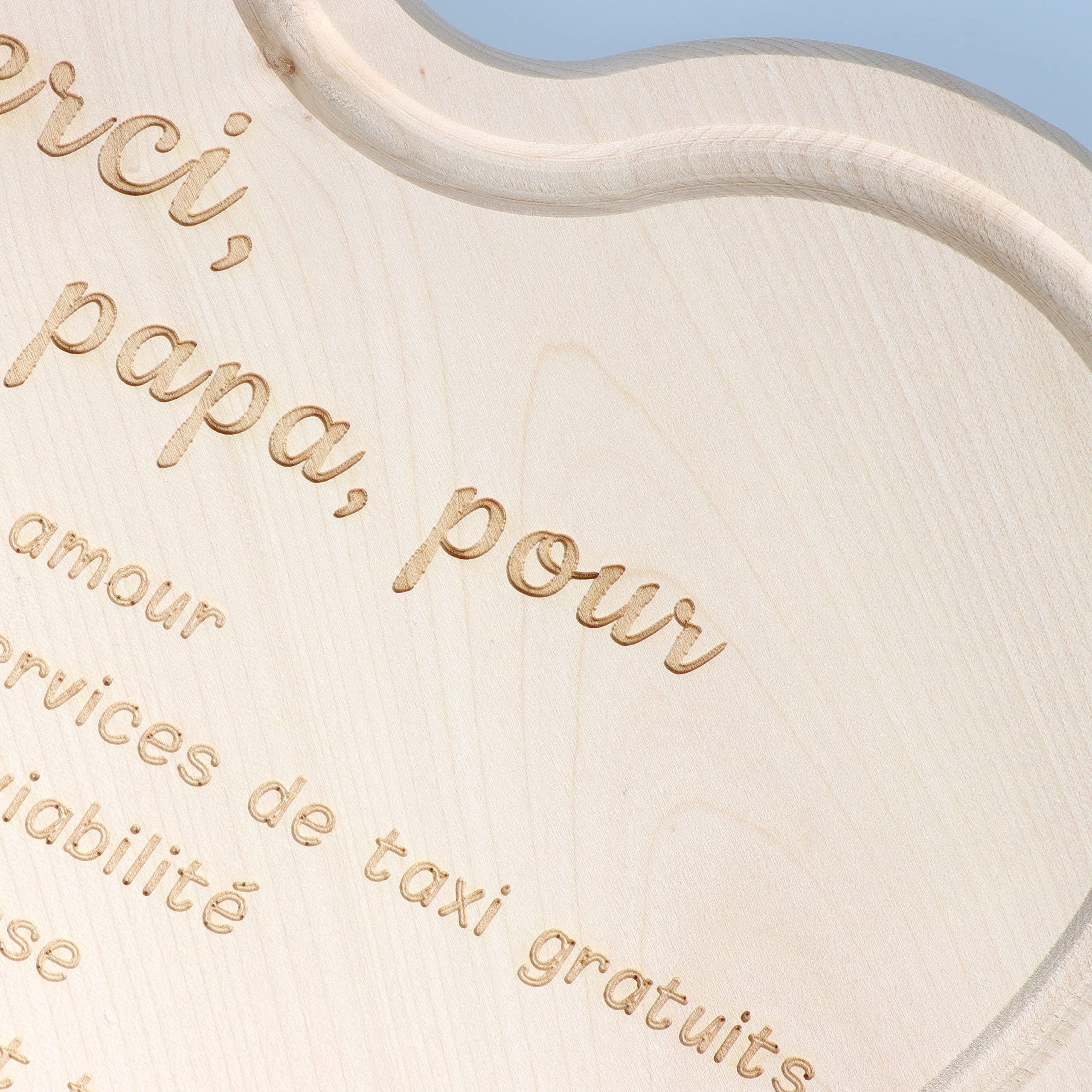 Spruchreif Planche à petit-déjeuner avec gravure « Bonus Papa » - Cadeau pour beau-père, papa pour la fête des pères