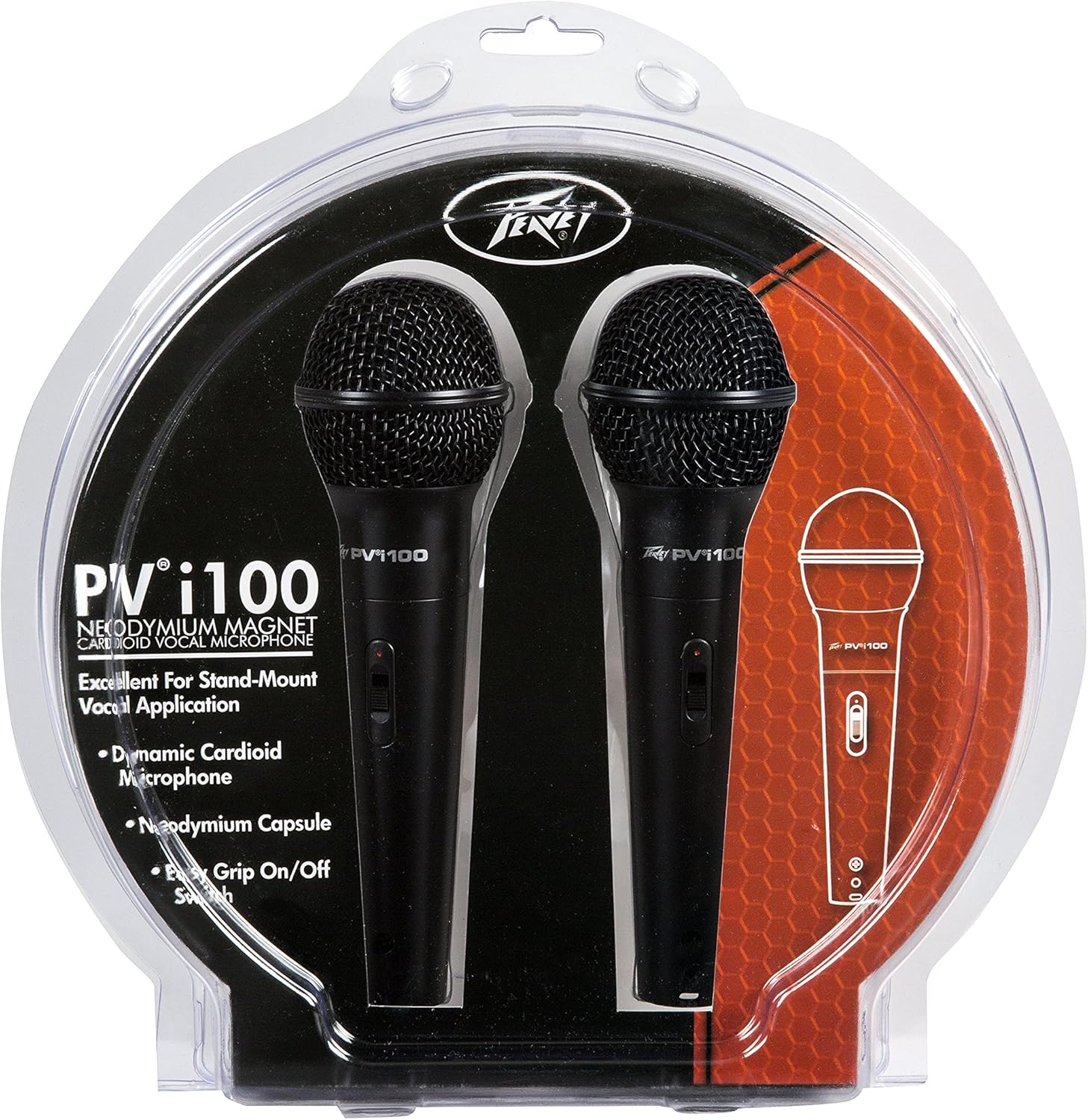 Peavey Pvi 100 - 2-Pack Dynamic Cardiod Microphones