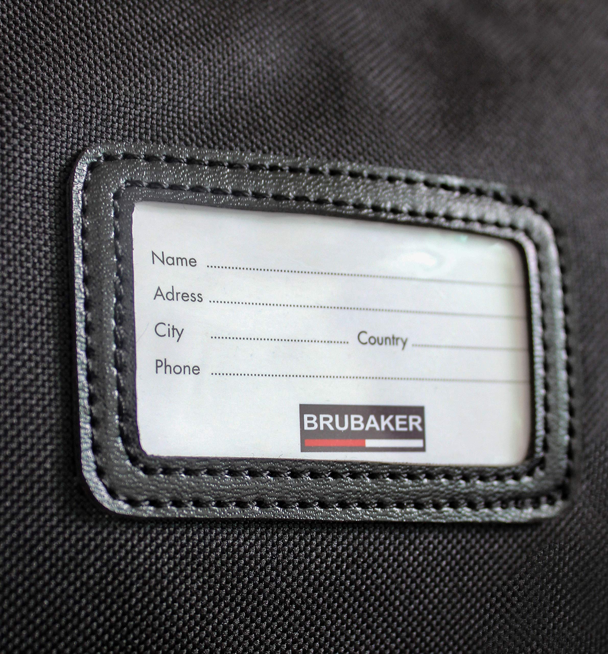 BRUBAKER - Set de Ski 'Grenoble' - Sac à Chaussures de Ski & Housse à Skis - pour 1 Paire de Skis, bâtons, Bottes & Casque - 170 cm ou 190 cm - Noir/Doré