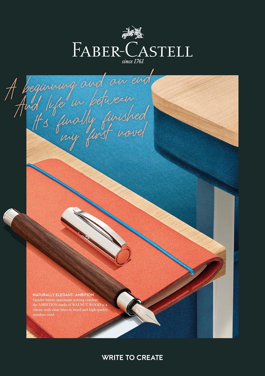 Faber Castell Ambition Pearwood fountain pen - Pear Wood, Fine Nib 138131