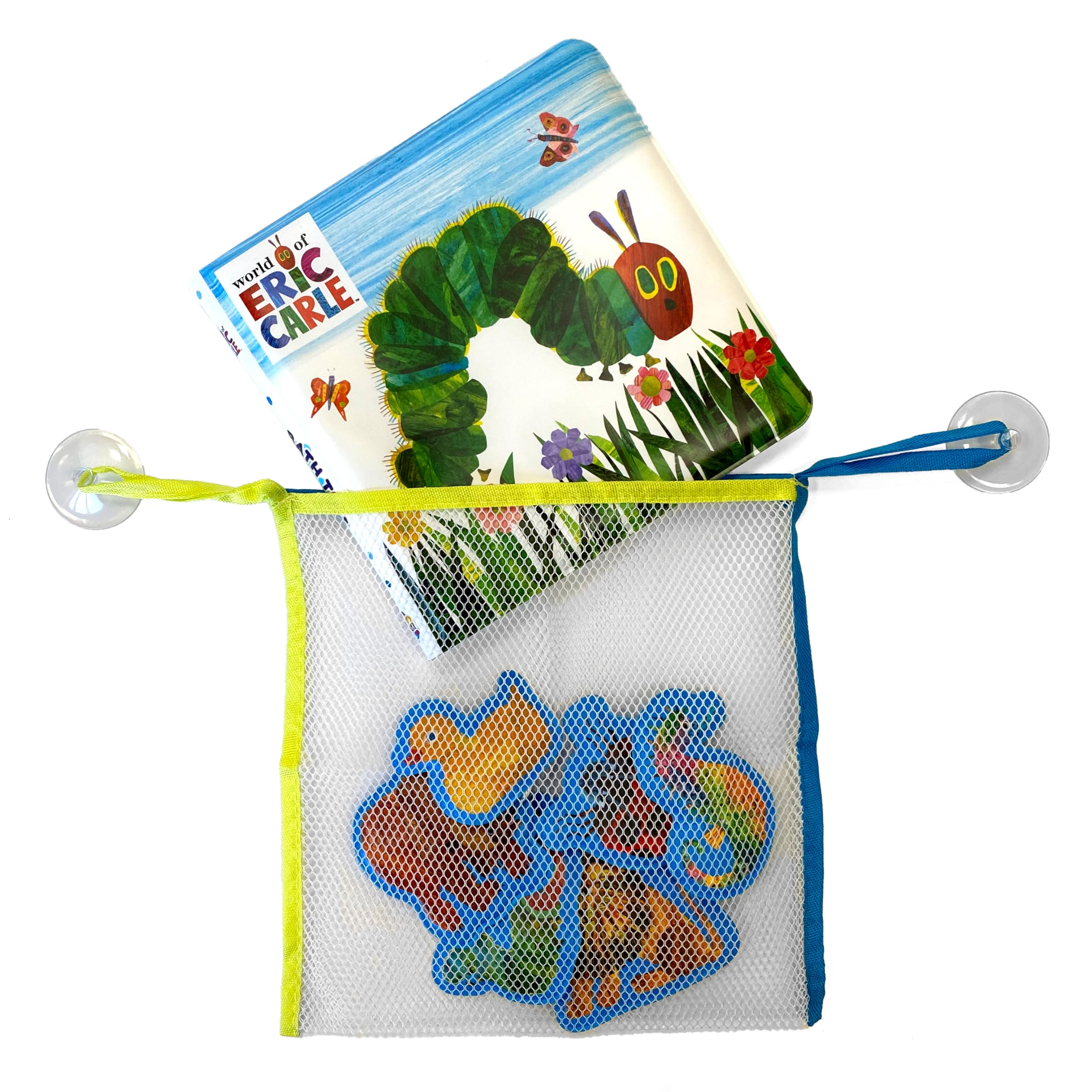 The World of Eric Carle Bath Time Books - Activity Books for kids, Bath book, 6 Padded suction cups, 1 Mesh bag - Image 6