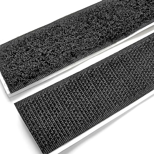 Electriduct 1/2" Self Adhesive Hook & Loop Tape Adhesive Backed Fabric Fastener | Used for Arts/Crafts & Home and Office - 25 Feet