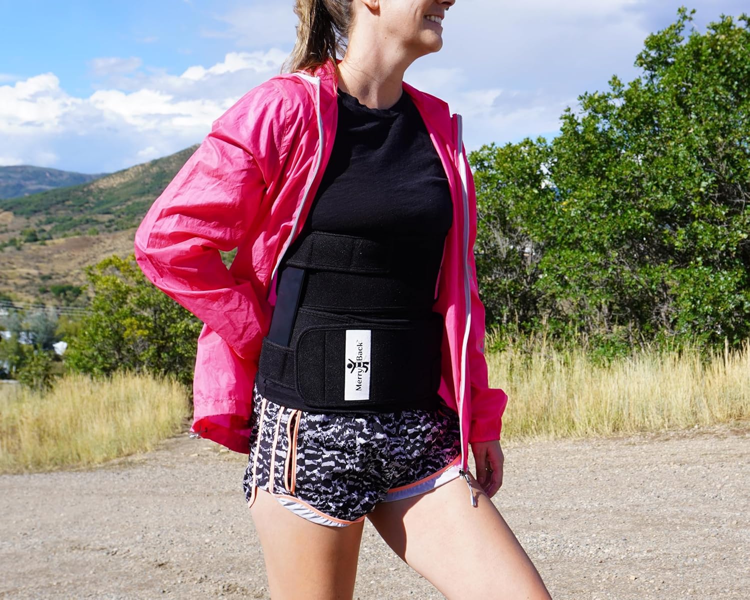 MerryBack™ ENS™ Spinal Decompression Belt – for Standing/Walking Back Pain Relief (Shopping Cart Sign) – Wearable Lumbar Support for Spinal Stenosis & Facet Arthritis (S/M)