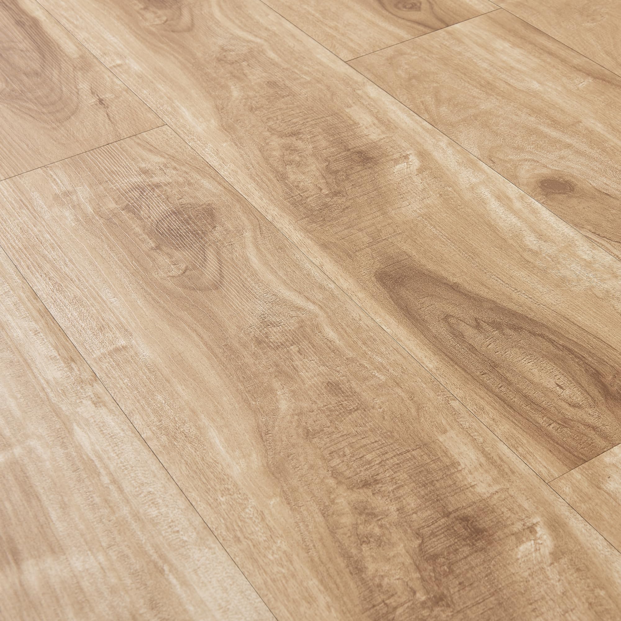 neu.holz Vinylboden Vanola Laminat Selbstklebend rutschfest Antiallergen Bodenbelag PVC-Platten 3,92 m² Natural Siberian Oak