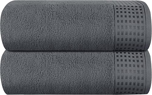 Vista 115 de GLAMBURG Juego de 6 toallas de 100% algodón ultra suave, contiene 2 toallas de baño de 28 x 55 pulgadas, 2 toallas de mano de 16 x 24 pulgadas y 2