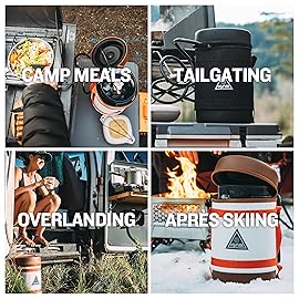 Ignik Refillable Gas Growler Deluxe 5-Pound Empty Propane Tank with Carry Case and Adapter Hose, Natural Case/Blue Tank