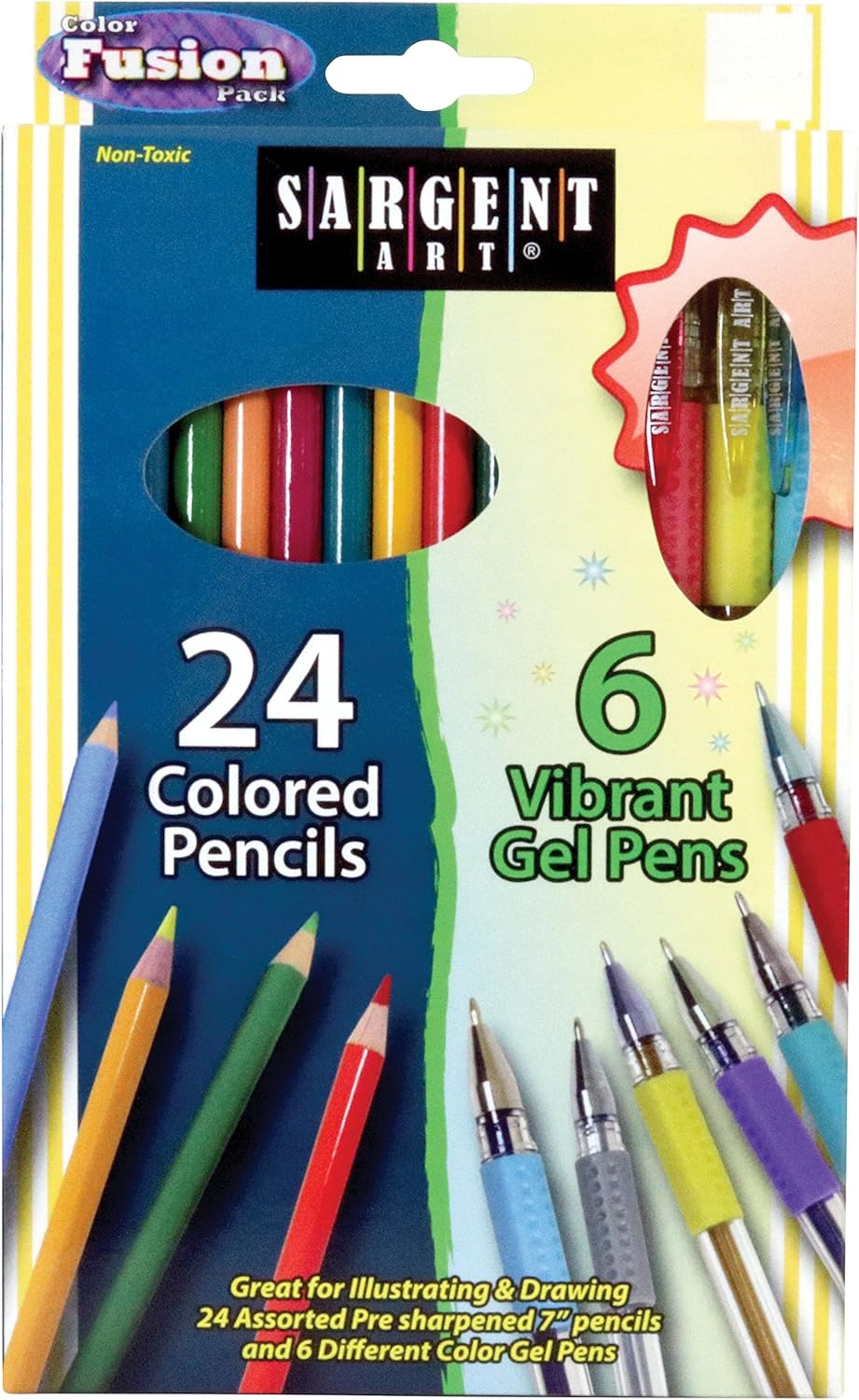 Sargent Art 227297 30ct Colored Pencil & Gel Pen Combo
