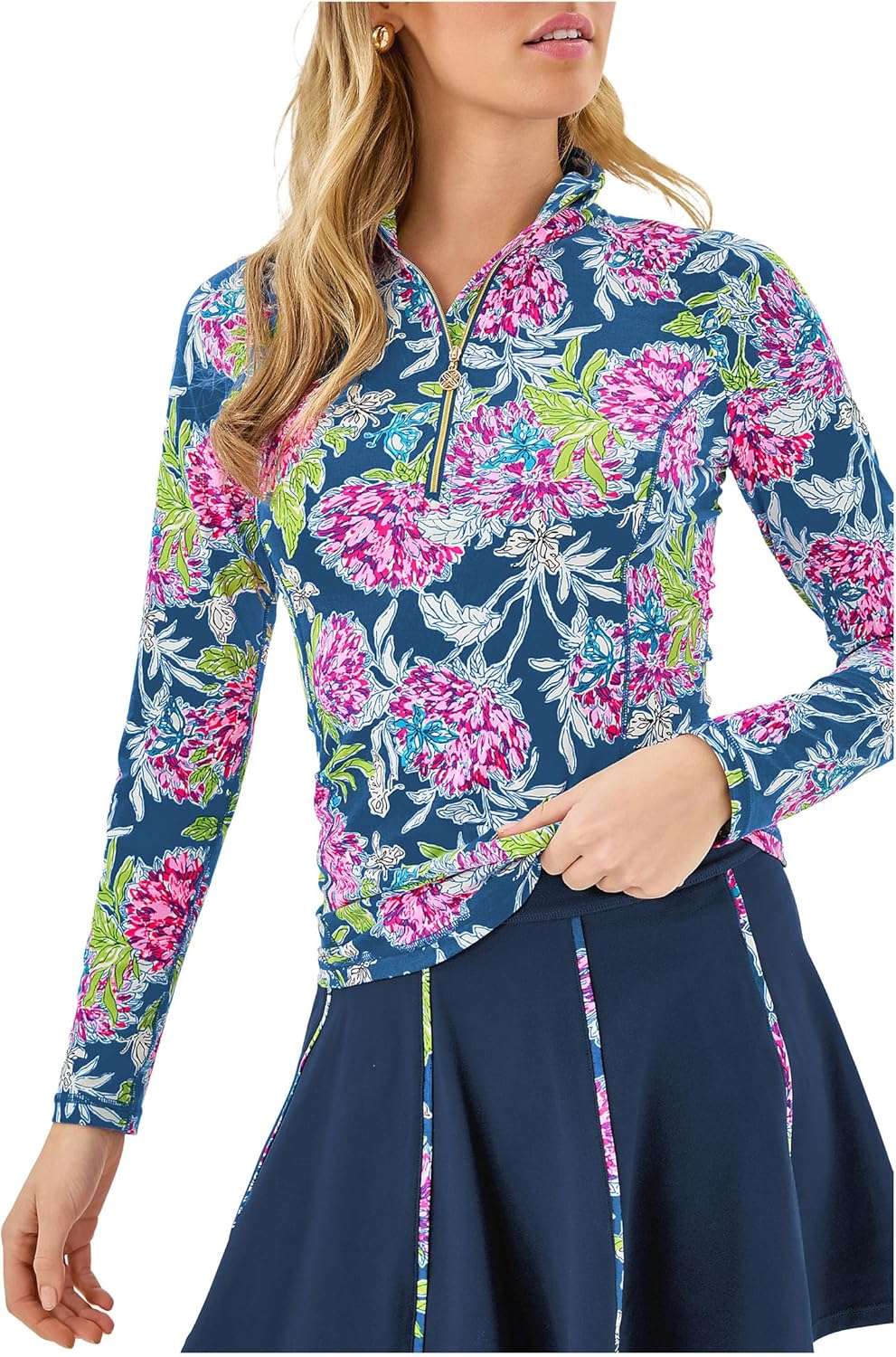 Lilly Pulitzer womens Justine Half Zip Upf 50+ - Image 3