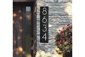 Vertical & Horizontal Home Address Numbers | Personalized Outdoor Address Plaques