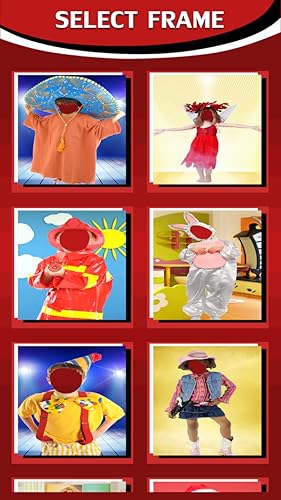 Montagem de fotos de fantasia de crianças