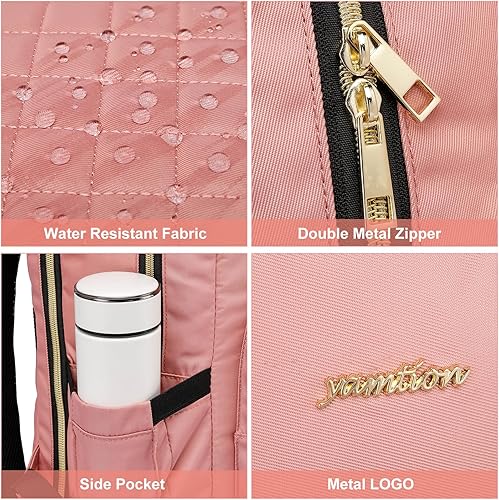 Miniatura 3 de YAMTION Mochila de 17 pulgadas para mujeres y adolescentes, mochila escolar TSA para laptop con USB para estudiantes universitarios, negocios,