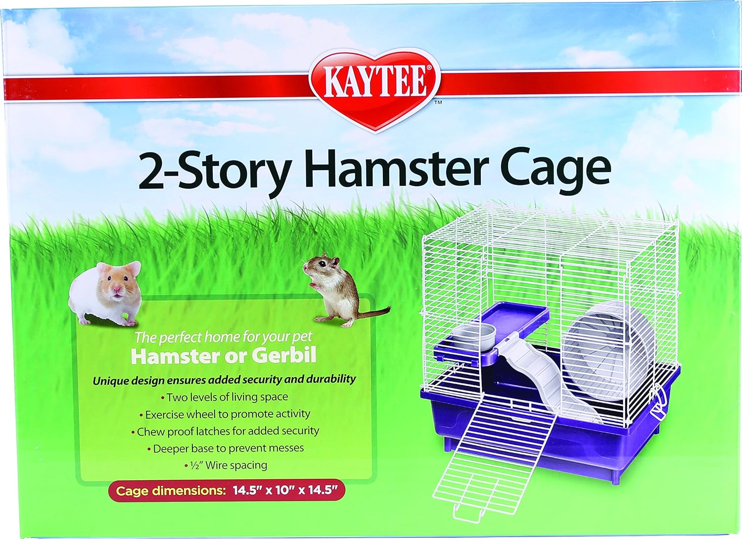 SUPER PETCAGE 100513099 2 STORY HAMSTER CAGE PURPLE 14