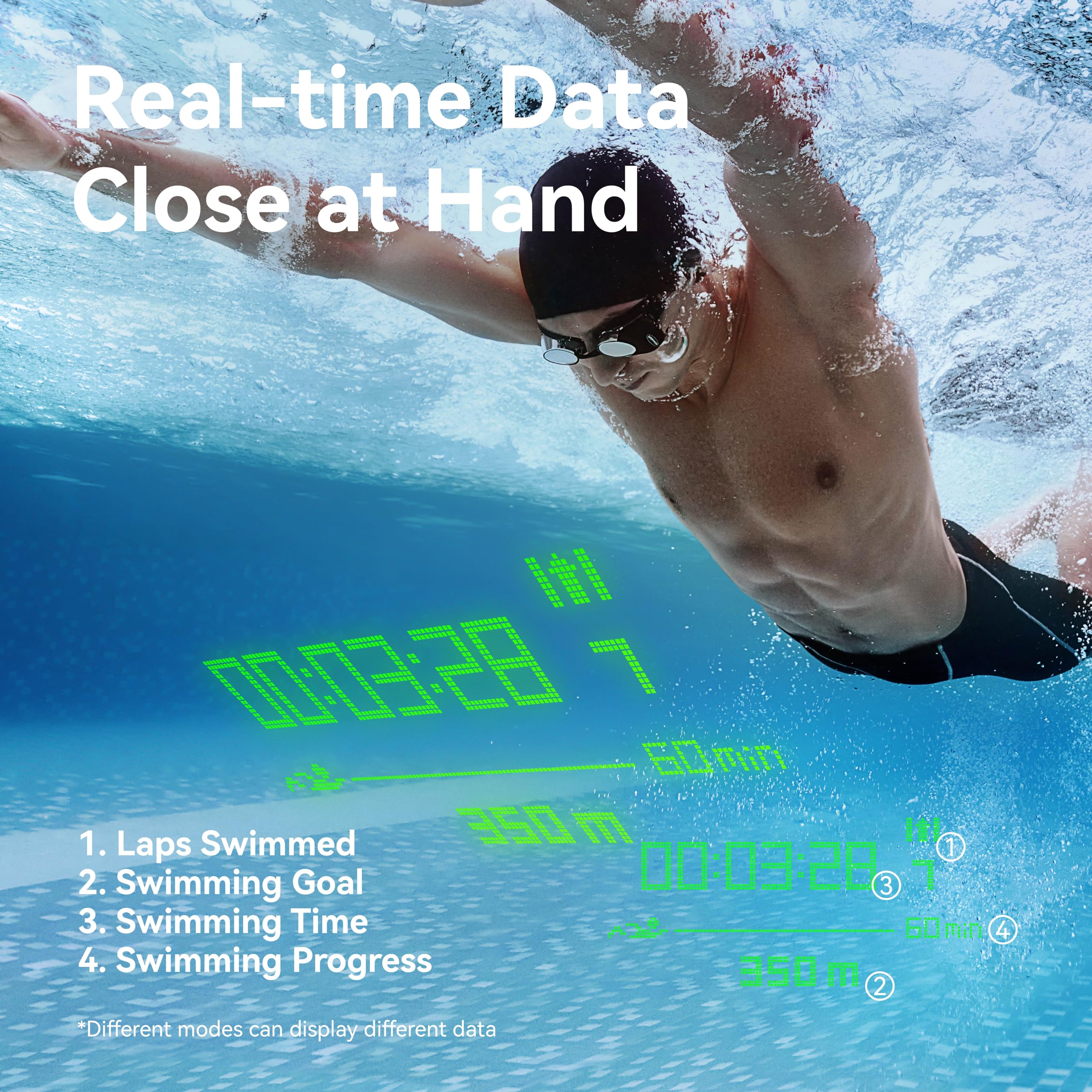 Holoswim Occhiali da nuoto, 2GO Occhiali Intelligenti