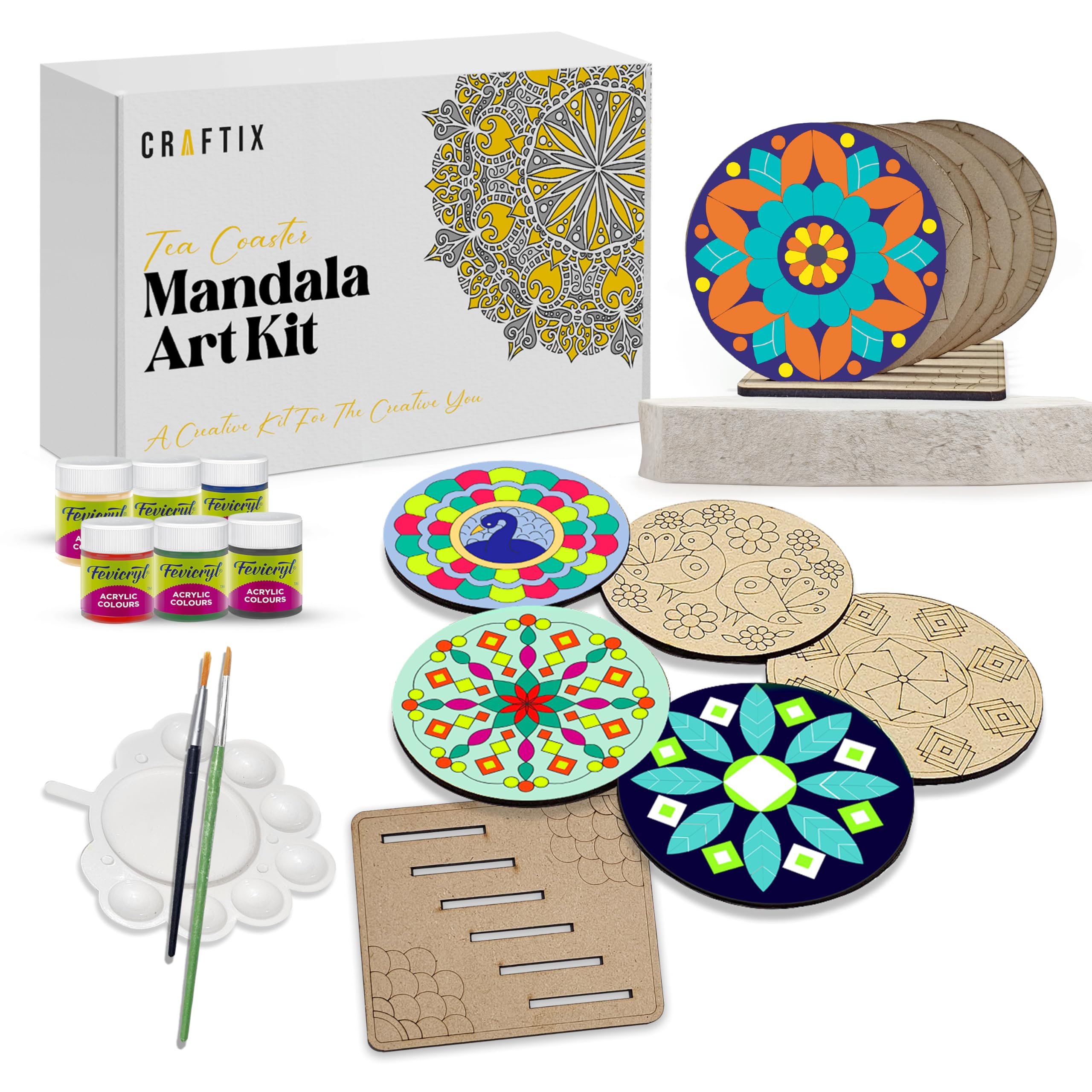 CRAFTIX Mandala Kit for Kids & Adults Indian Craft Kit | DIY