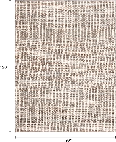 Miniatura 2 de SAFAVIEH Natura Collection - Alfombra de área de 8 x 10 pies, natural y beige, hecha a mano costera de yute y lana, ideal para zonas de alto tráfico