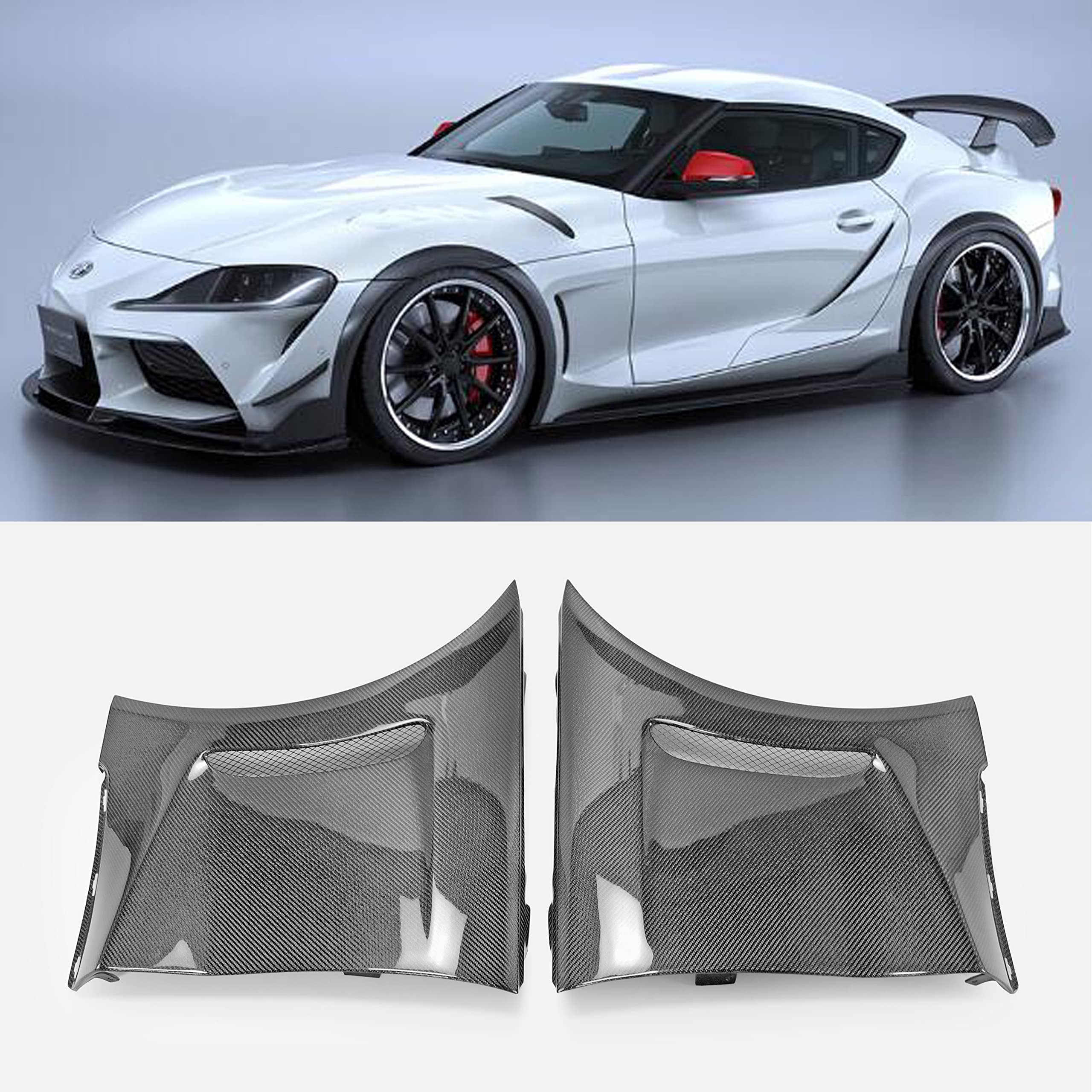 EPR for Supra A90 MK5 AST Type Front Fender Guard Flare Carbon Fiber Modified Kits Parts