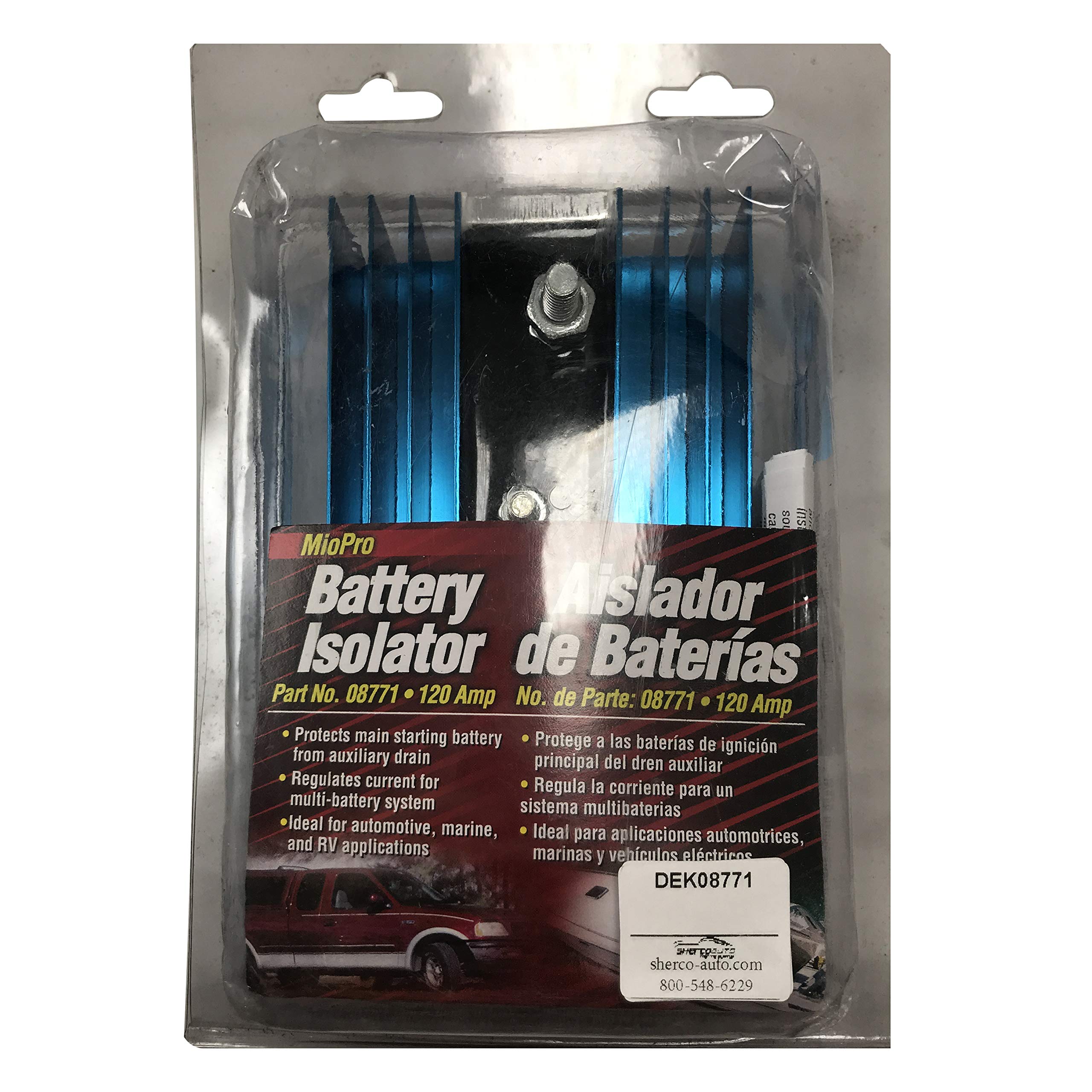 Sherco-Auto 08771 Heavy Duty 120 Amp Battery Isolator & Charger - Made in USA