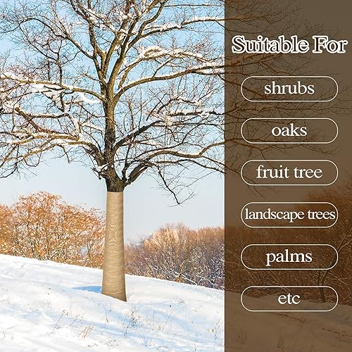 Miniatura 4 de Envoltura protectora de árbol de arpillera natural, 3 rollos de envoltura de árbol para reparación de corteza de árbol dañada, 5 pulgadas x 17 pies