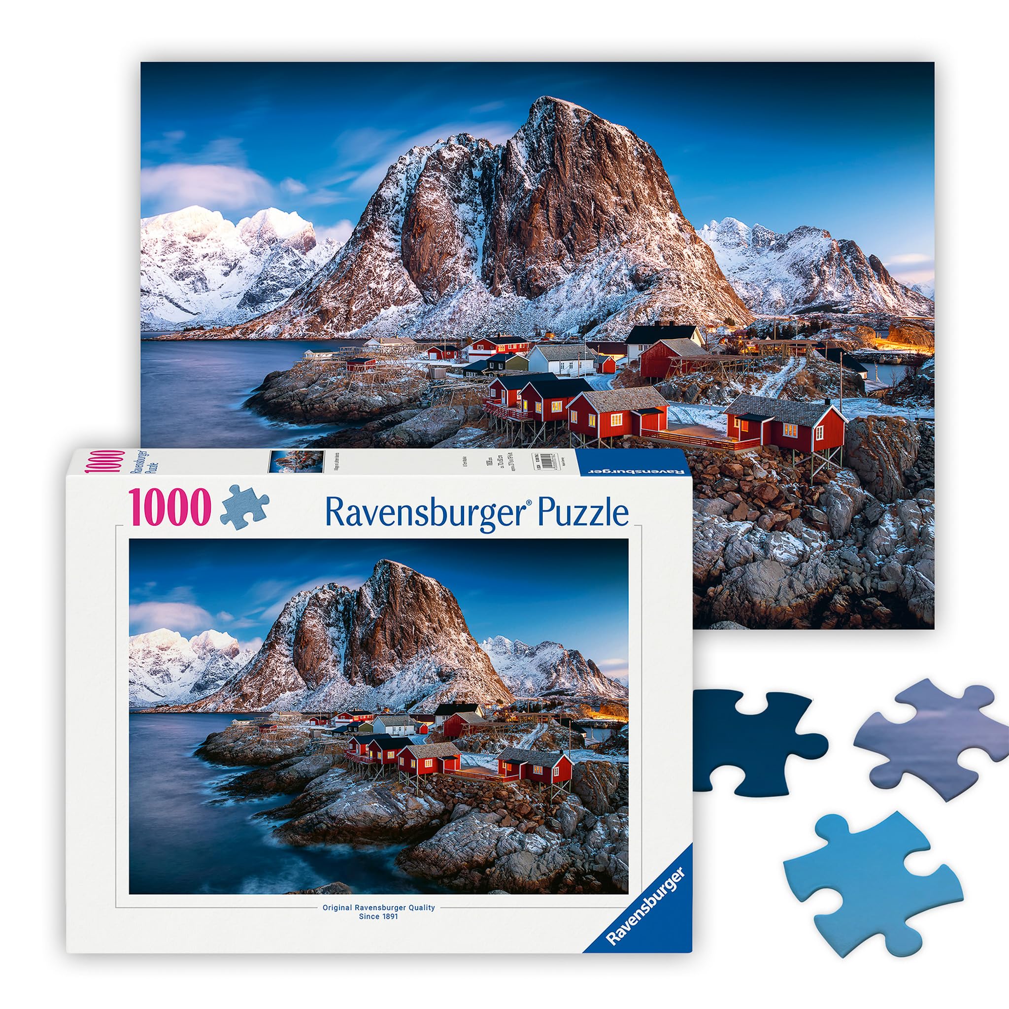 Ravensburger 12000756 - Lofoten Islands - 1000 pieces jigsaw puzzle – Puzzle for adults and kids age 14 years up, nature puzzle, landscape jigsaw