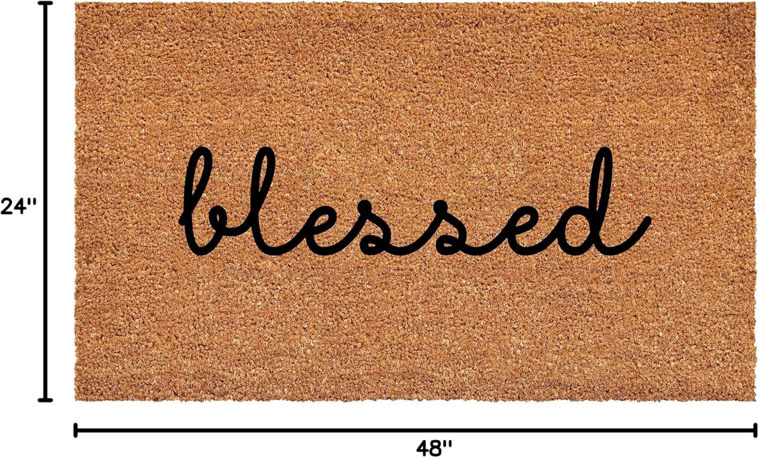 Calloway Mills 108152448 Blessed Doormat, 24" x 48"