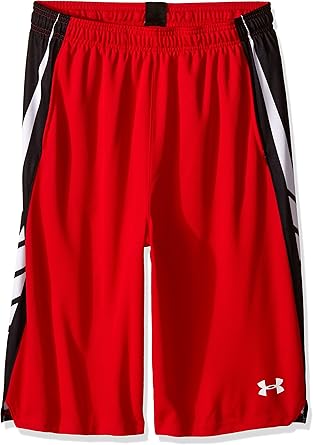 Red under armour basketball shorts Clearance