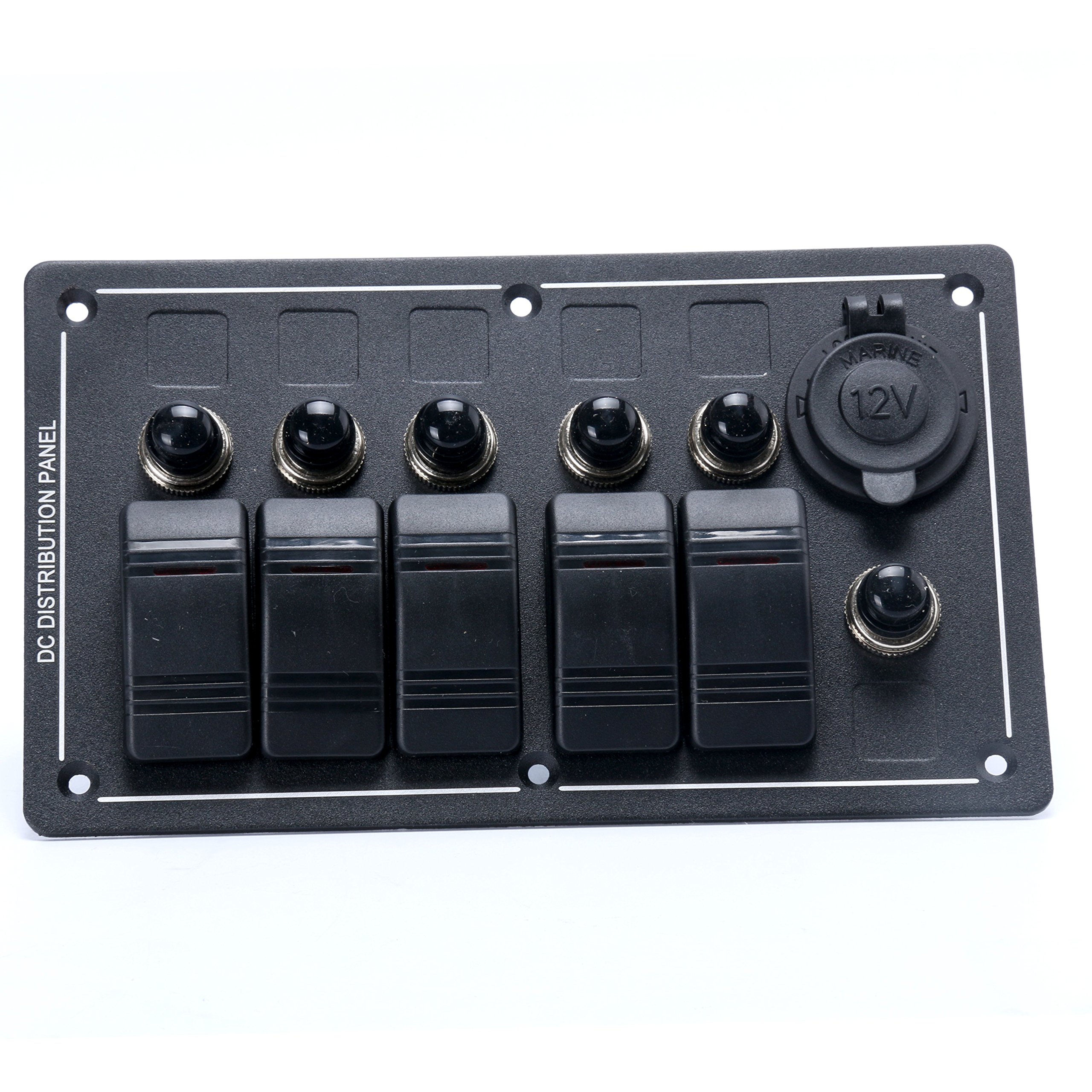 Panneau de commande LED 12V de bateau avec 5 interrupteurs étanches pour gérer vos éclairages
