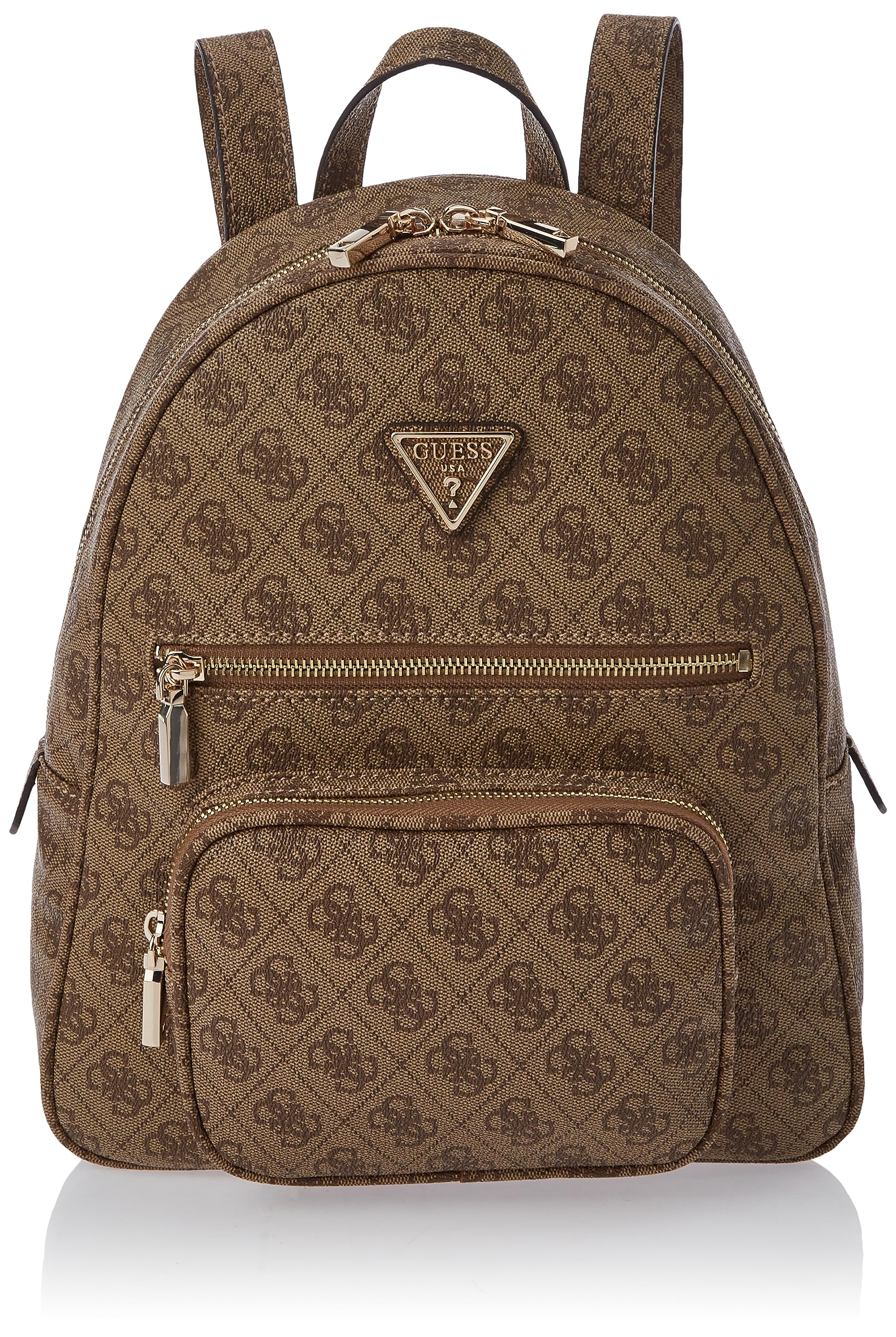 GUESSWomen's Beige Printed Backpack| Ladies Purse Handbags | Gift For Ladies