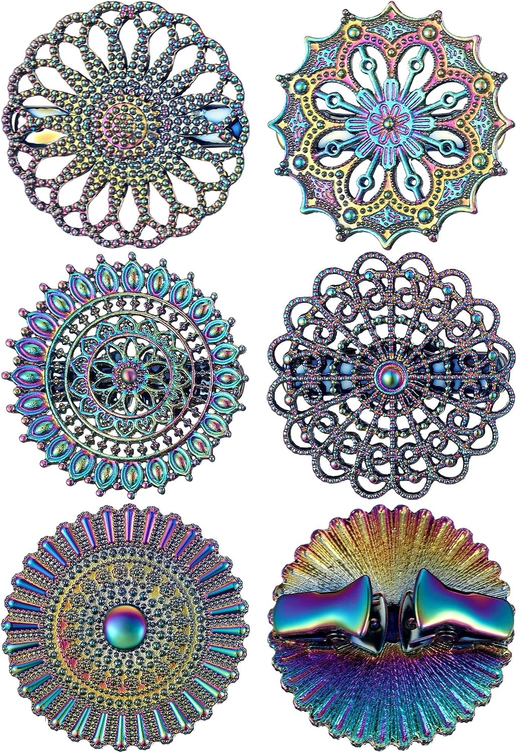 5 Pcs Sweater Clips Set Cardigan Clips Dress Cinch Retro Collar Brooch for Women Dress Shirt Shawl Coat