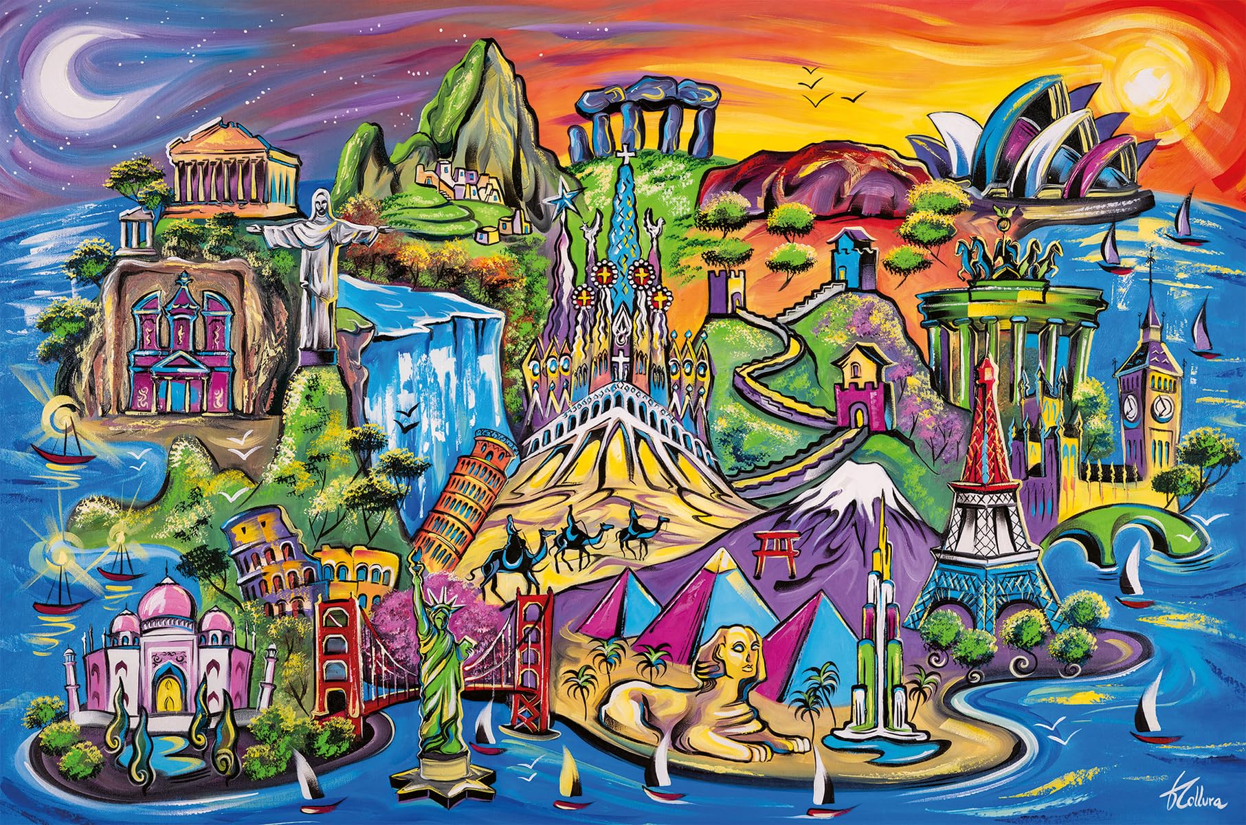 Ravensburger Erwachsenenpuzzle 3000 Teile - Schätze der Welt