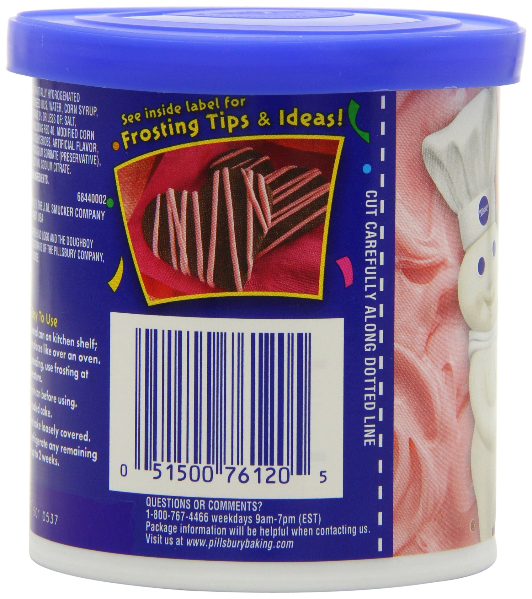 Pillsbury Creamy Supreme Funfetti Eis-Vanillegeschmack, 400 g (8 Stück)