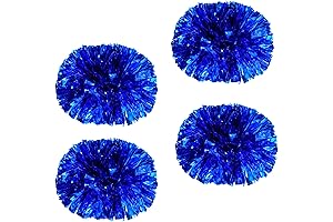4Pcs Cheerleading Pom Poms Women, 2 Pair Cheer Pompoms for Cheerleader Costume